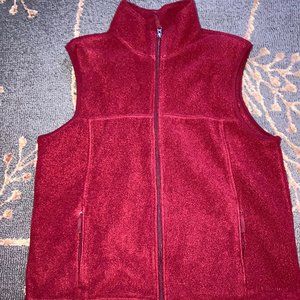 LL Bean Vest, Red, Men's Large